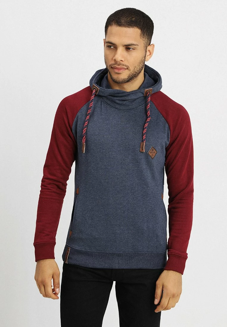 Indicode Jeans Dyott - Jersey Con Capucha - Bordeaux Mix