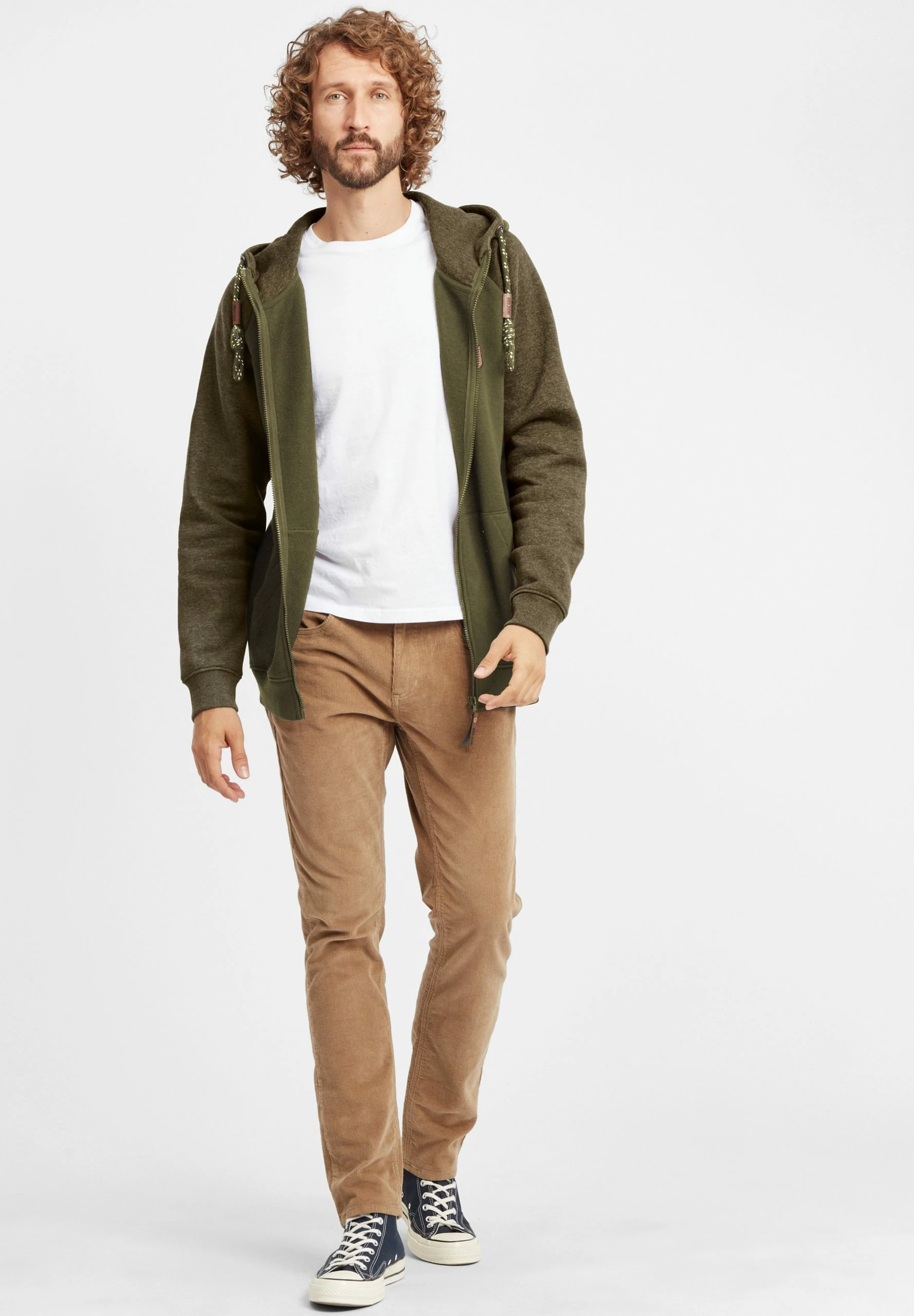 Indicode Jeans Idterence - Sudadera Con Cremallera - Army - Imagen 2