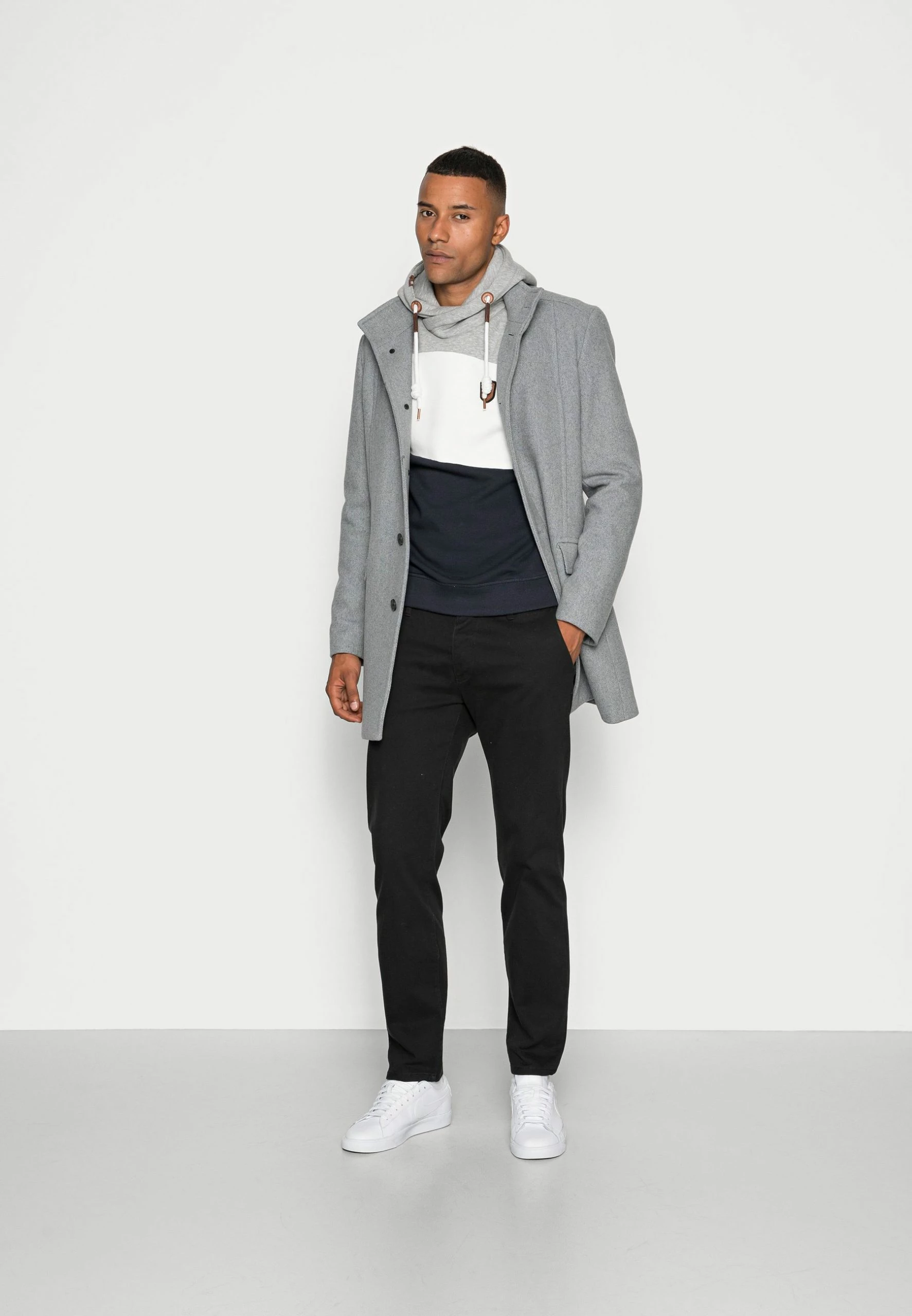 Indicode Jeans Pessac - Jersey Con Capucha - Ecru Mix - Imagen 2