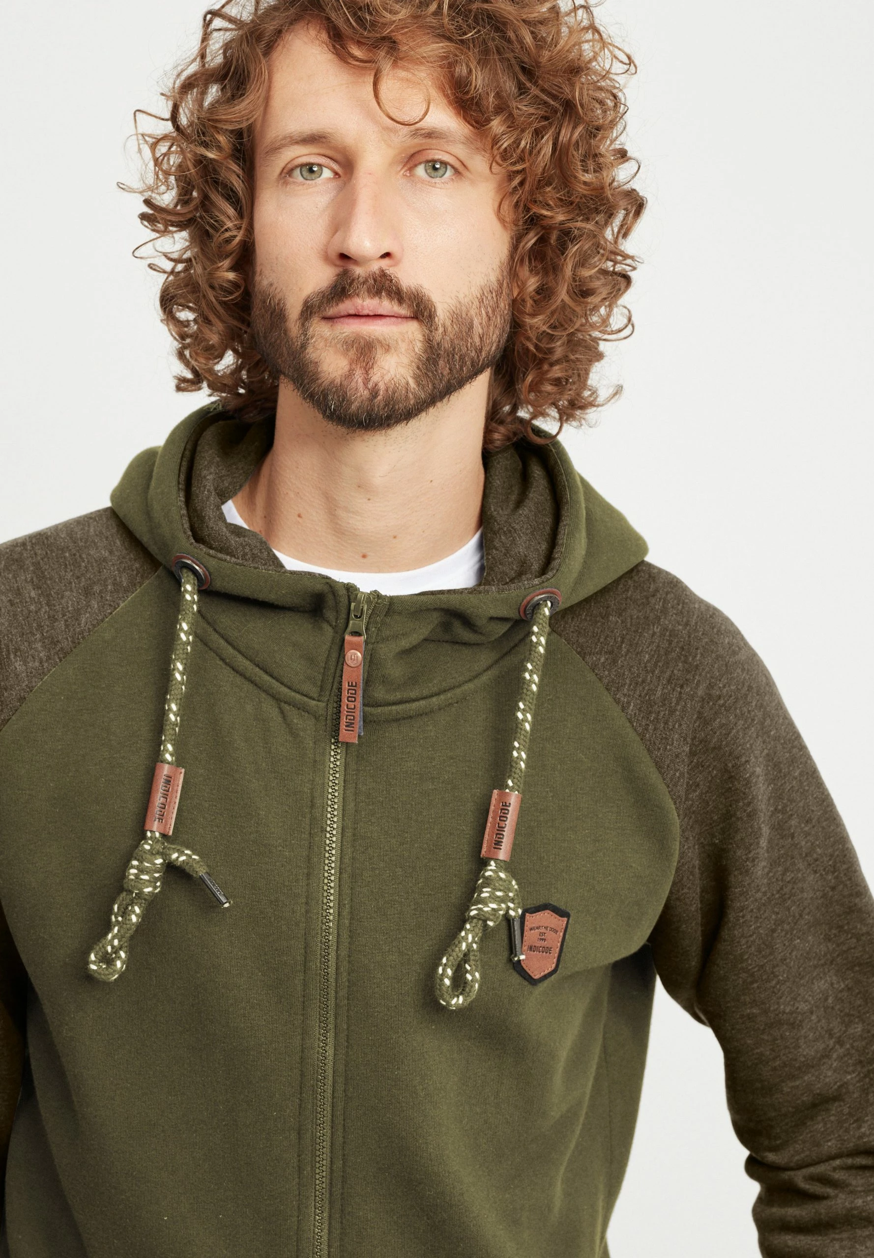 Indicode Jeans Idterence - Sudadera Con Cremallera - Army - Imagen 4