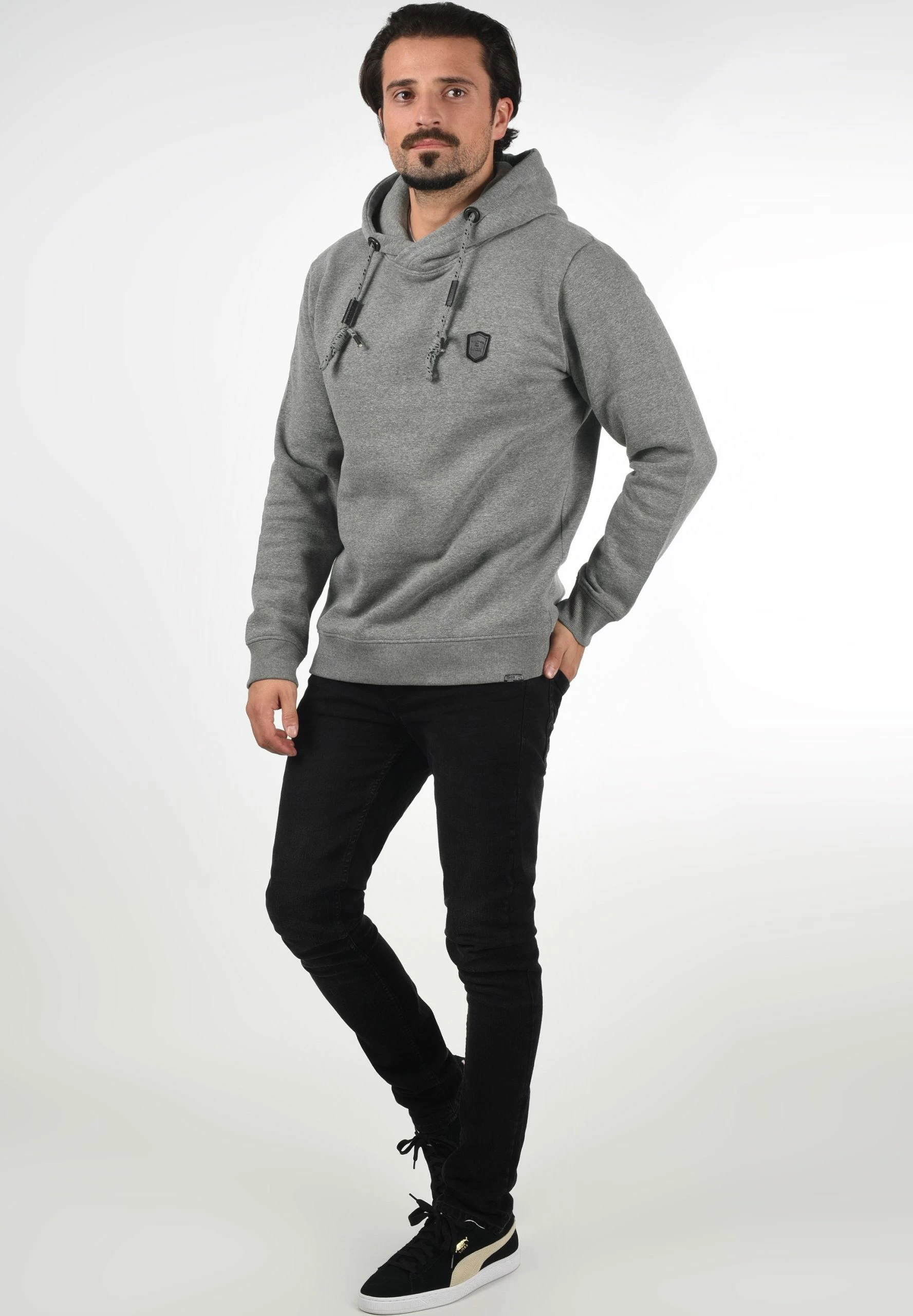 Indicode Jeans Idbarneys - Jersey Con Capucha - Grey Mix - Imagen 2
