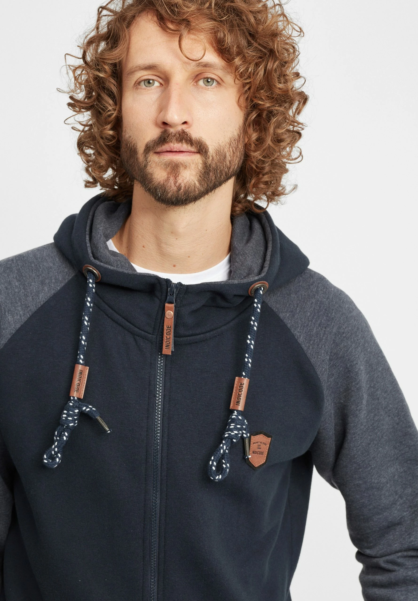 Indicode Jeans Idterence - Sudadera Con Cremallera - Navy - Imagen 4