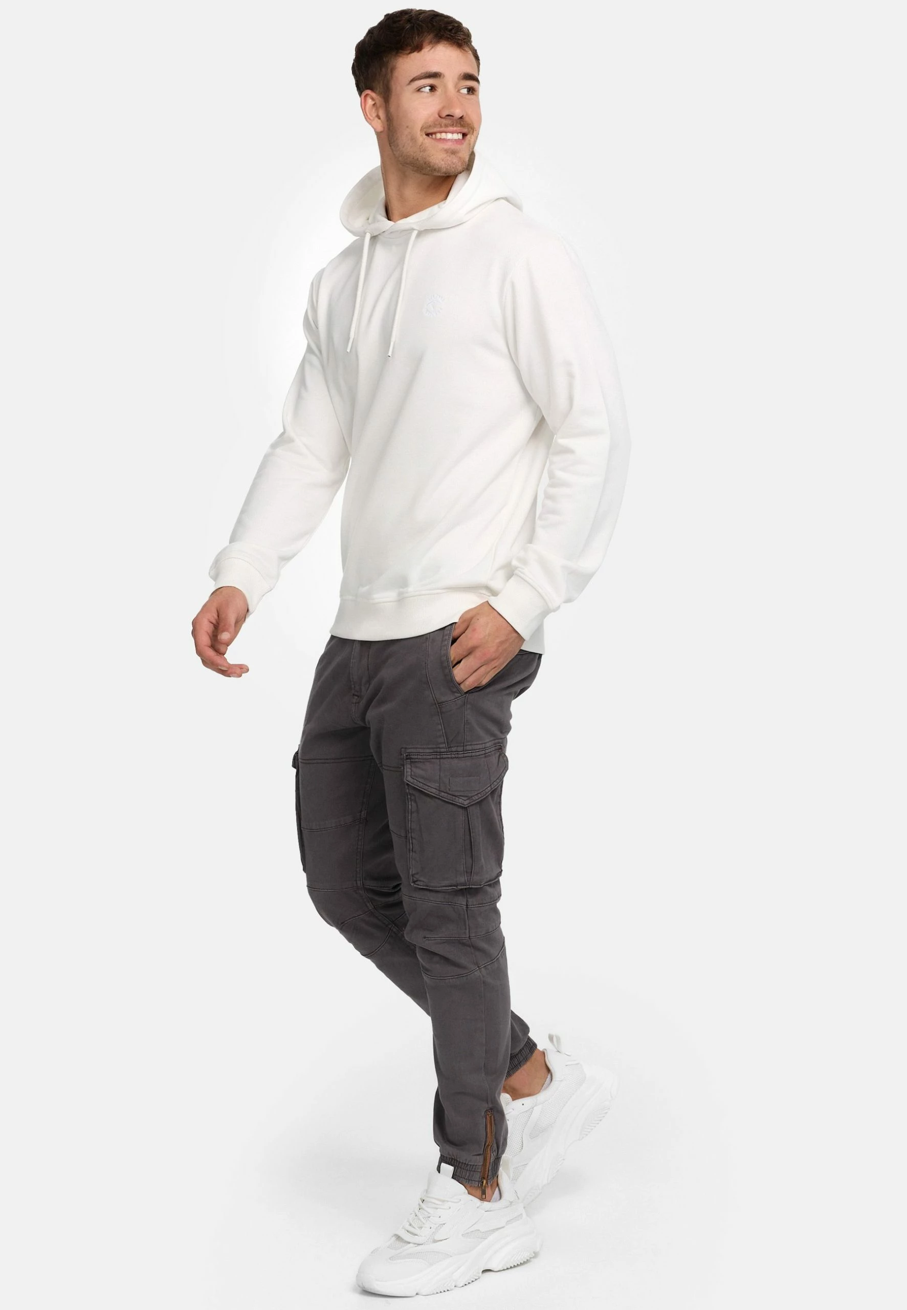 Indicode Jeans Simpson - Jersey Con Capucha - Offwhite - Imagen 2