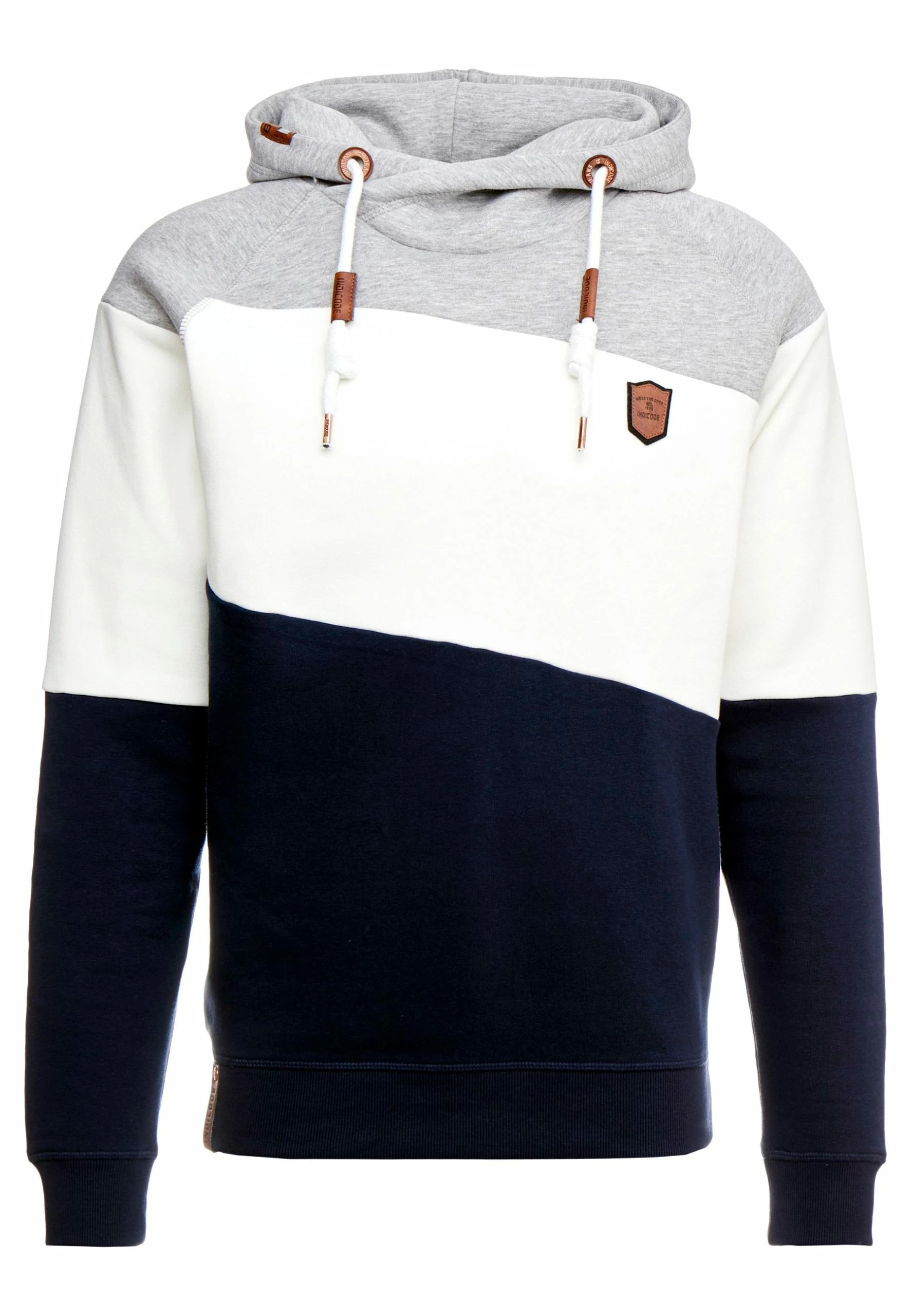 Indicode Jeans Pessac - Jersey Con Capucha - Ecru Mix - Imagen 4