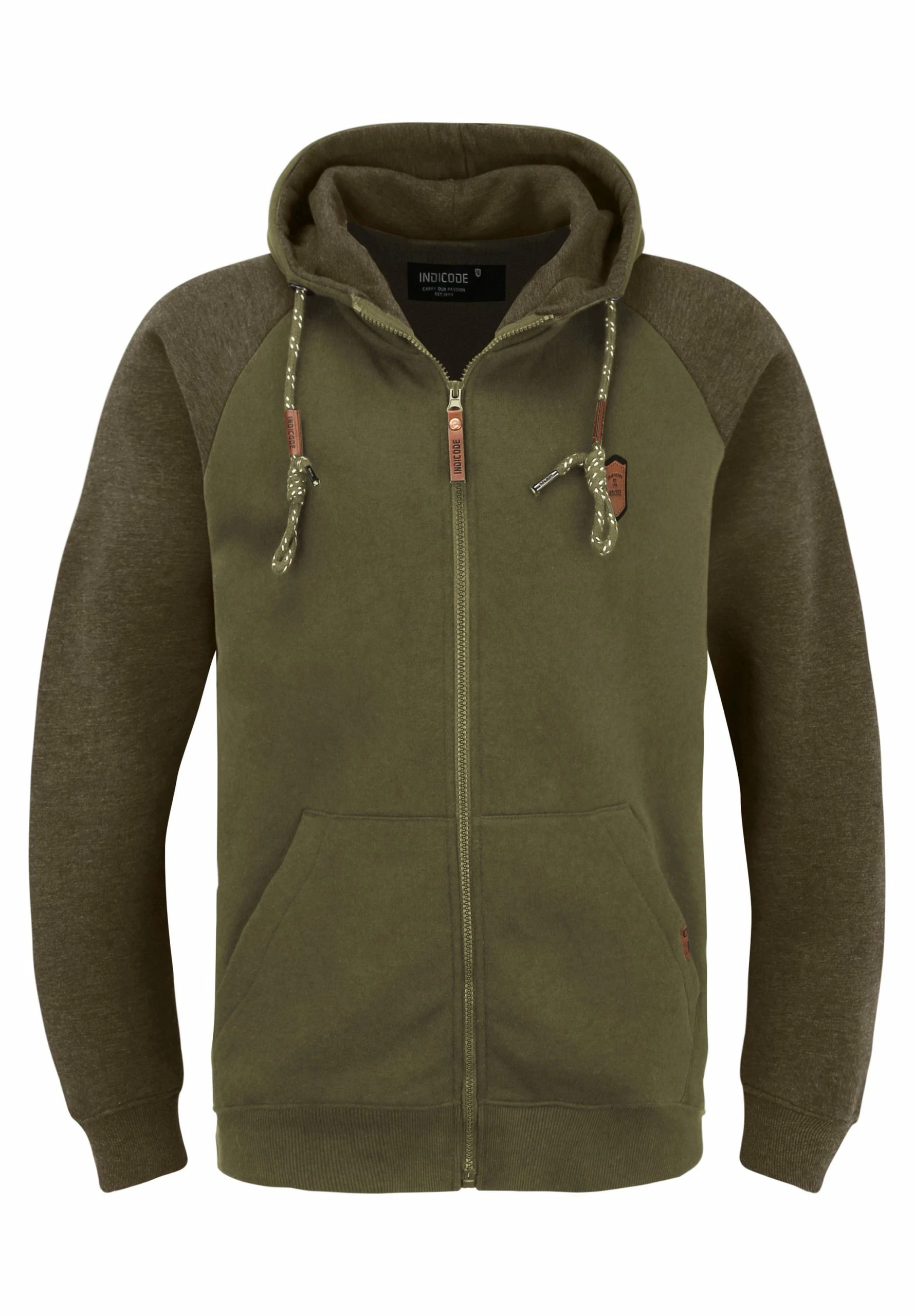 Indicode Jeans Idterence - Sudadera Con Cremallera - Army - Imagen 6