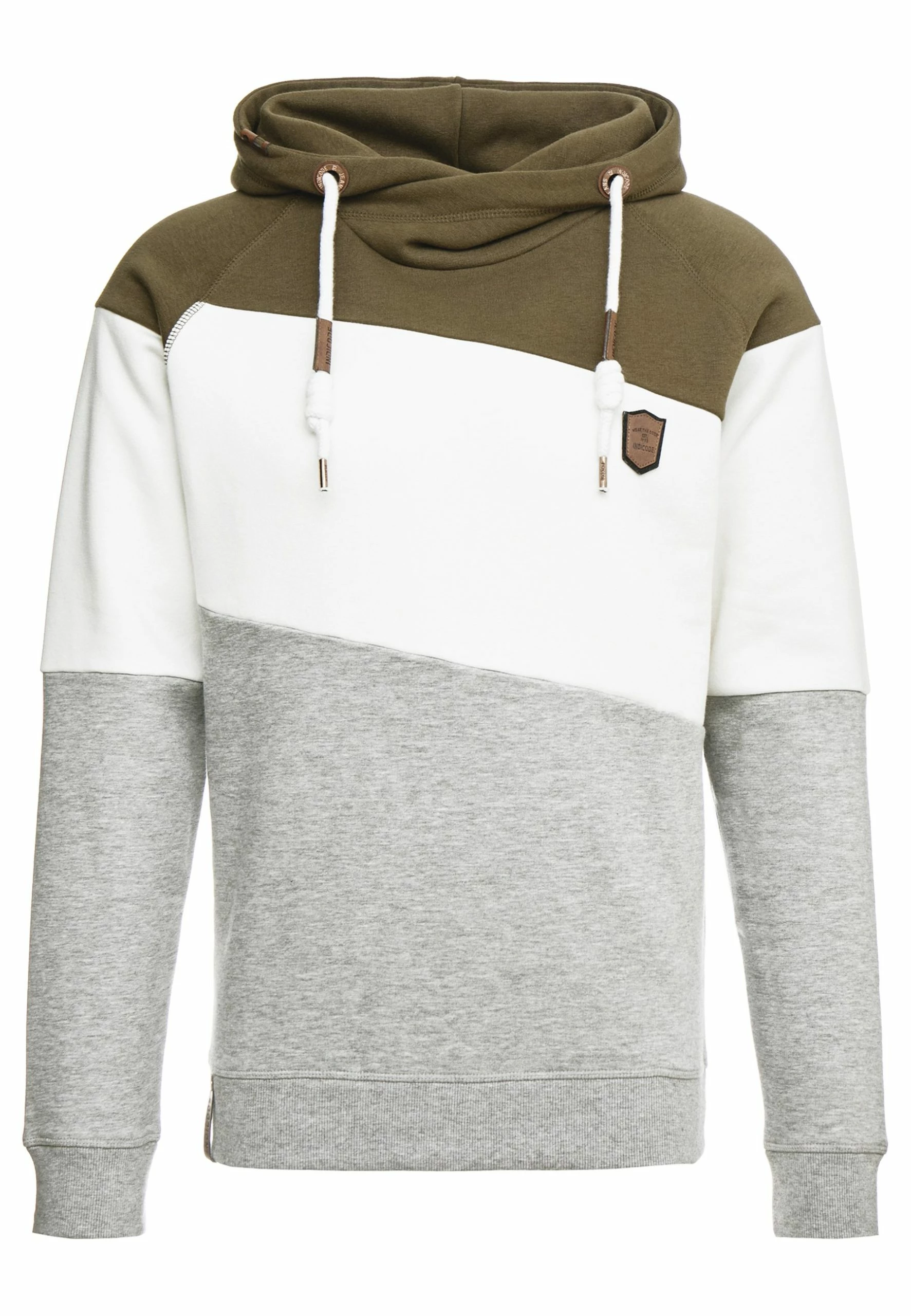 Indicode Jeans Pessac - Jersey Con Capucha - Dark Olive - Imagen 4